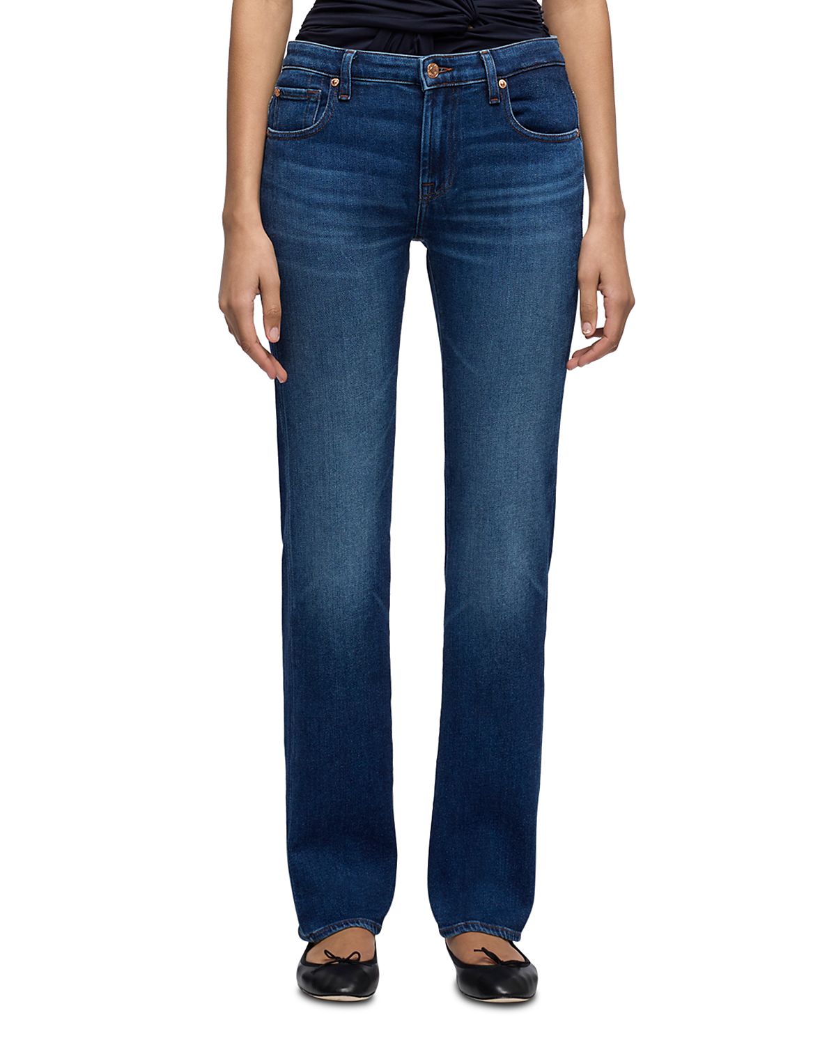 7 For All Mankind The Slim Mid Rise Slim Jeans