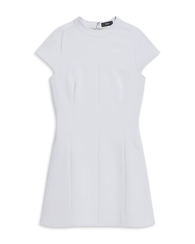 Theory High Neck Raglan Sleeve Mini Dress