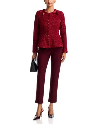 Tweed Peplum Jacket & Ponte Pants - Exclusive