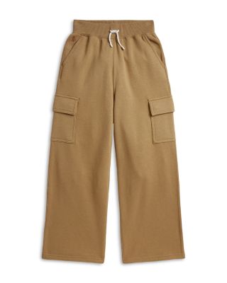 Girls' Fleece Wide Leg Cargo Sweatpants - Big Kid