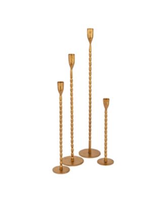  4-Piece Hand-Forged Cast Metal Taper Holders