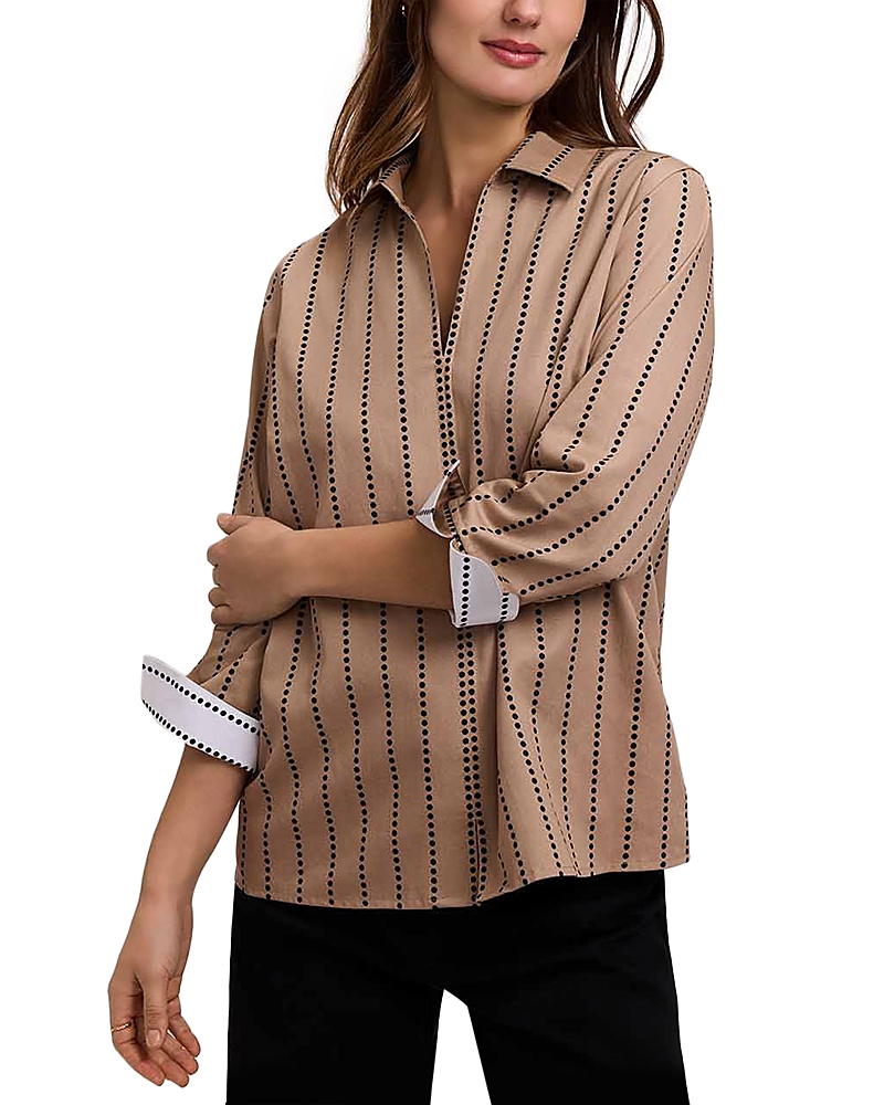 Foxcroft Agnes Three Quarter Sleeve Top