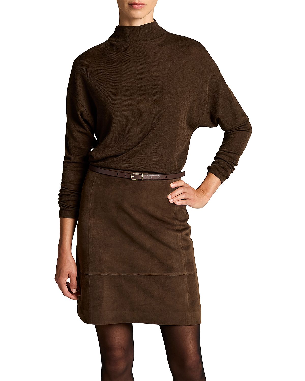 Vince Relaxed Long Sleeve Funnel Neck Sweater