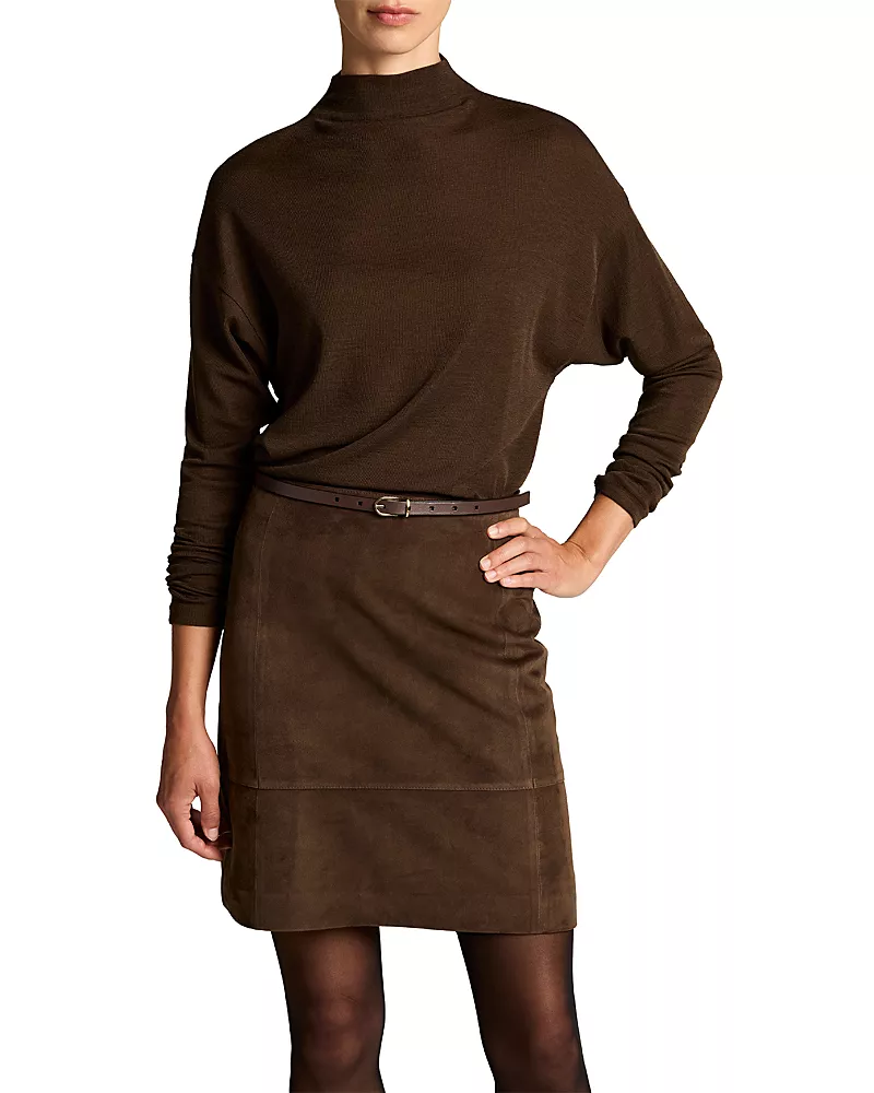 Vince Relaxed Long Sleeve Funnel Neck Sweater