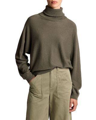 Wool Cashmere Dolman Turtleneck Sweater