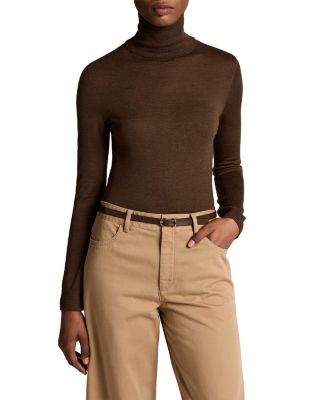Slim Turtleneck Long Sleeve Top