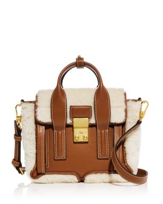 Pashli Mini Sherpa Trim Satchel