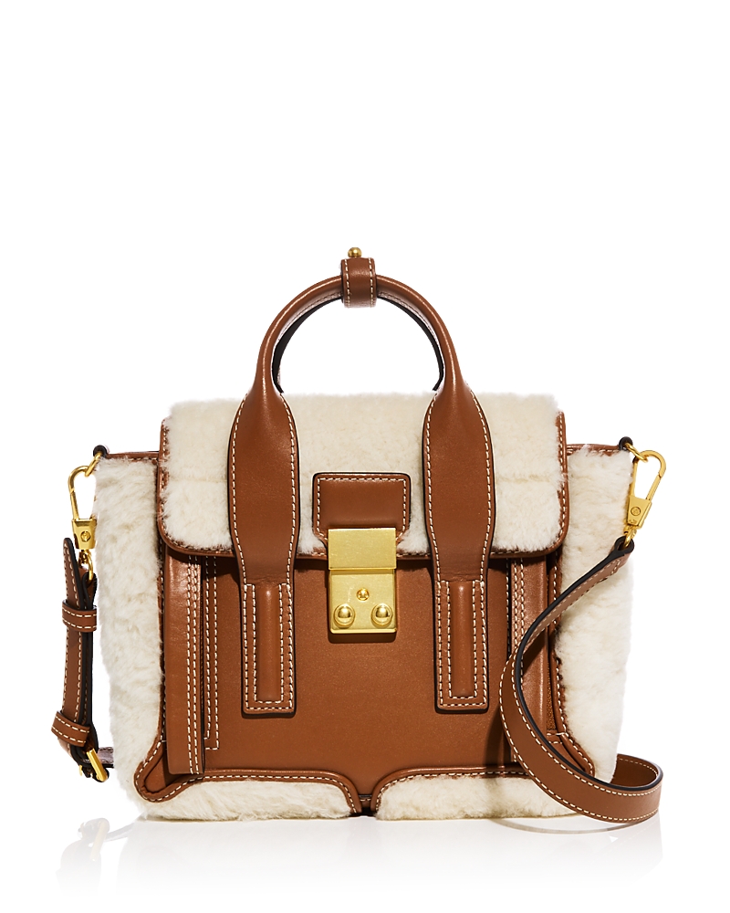 3.1 Phillip Lim Pashli Mini Sherpa Trim Satchel