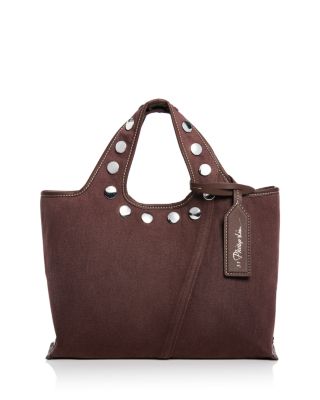 Mini Washed Denim Market Tote Bag