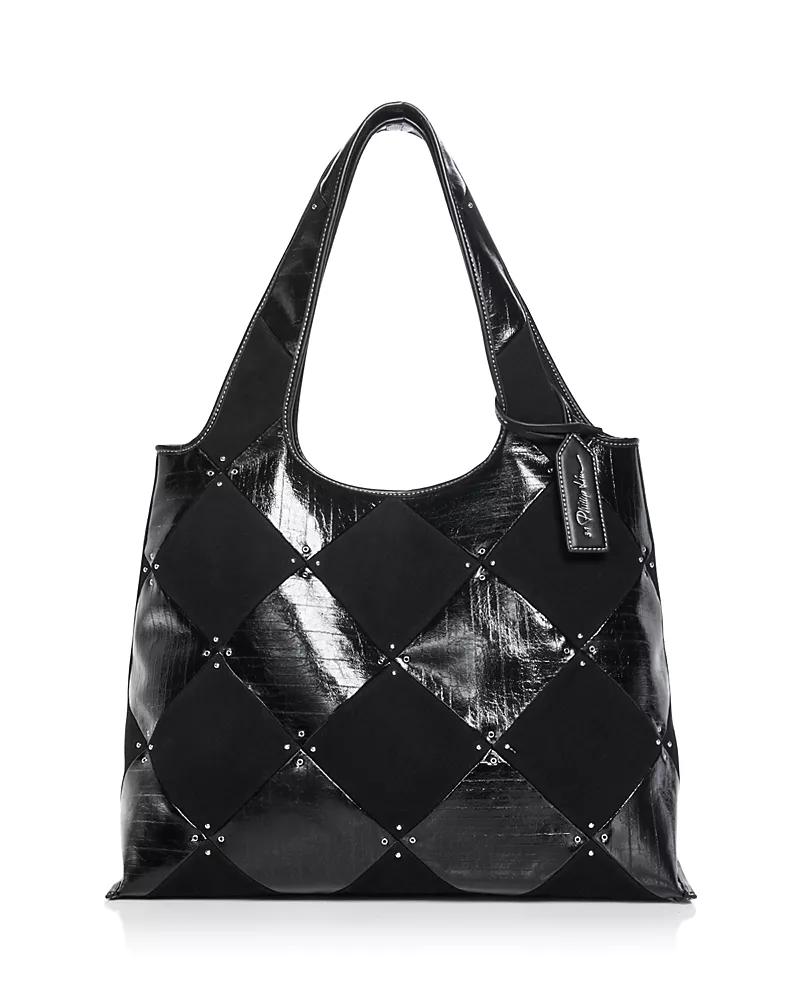 3.1 Phillip Lim Large Quilted Patchwork Market Tote Bag