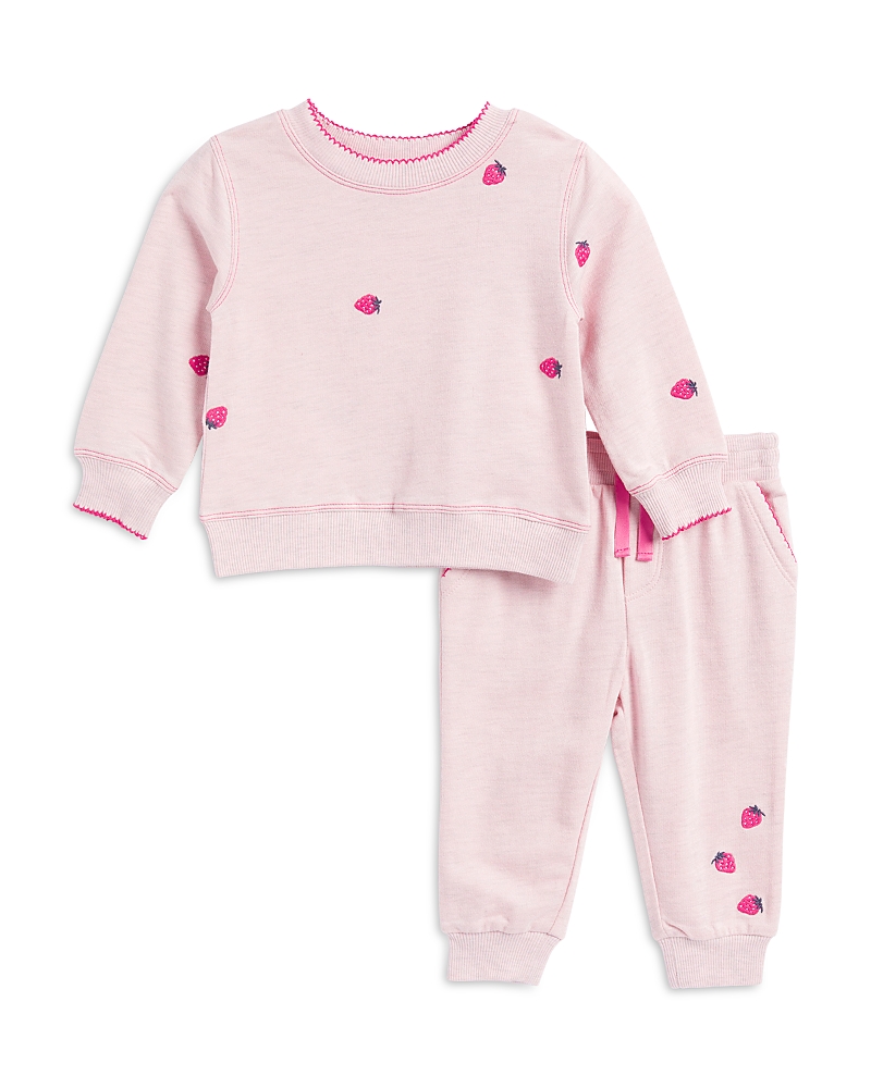 Splendid Girls Berry Sweet Pullover Sweatshirt and Joggers Set - Baby