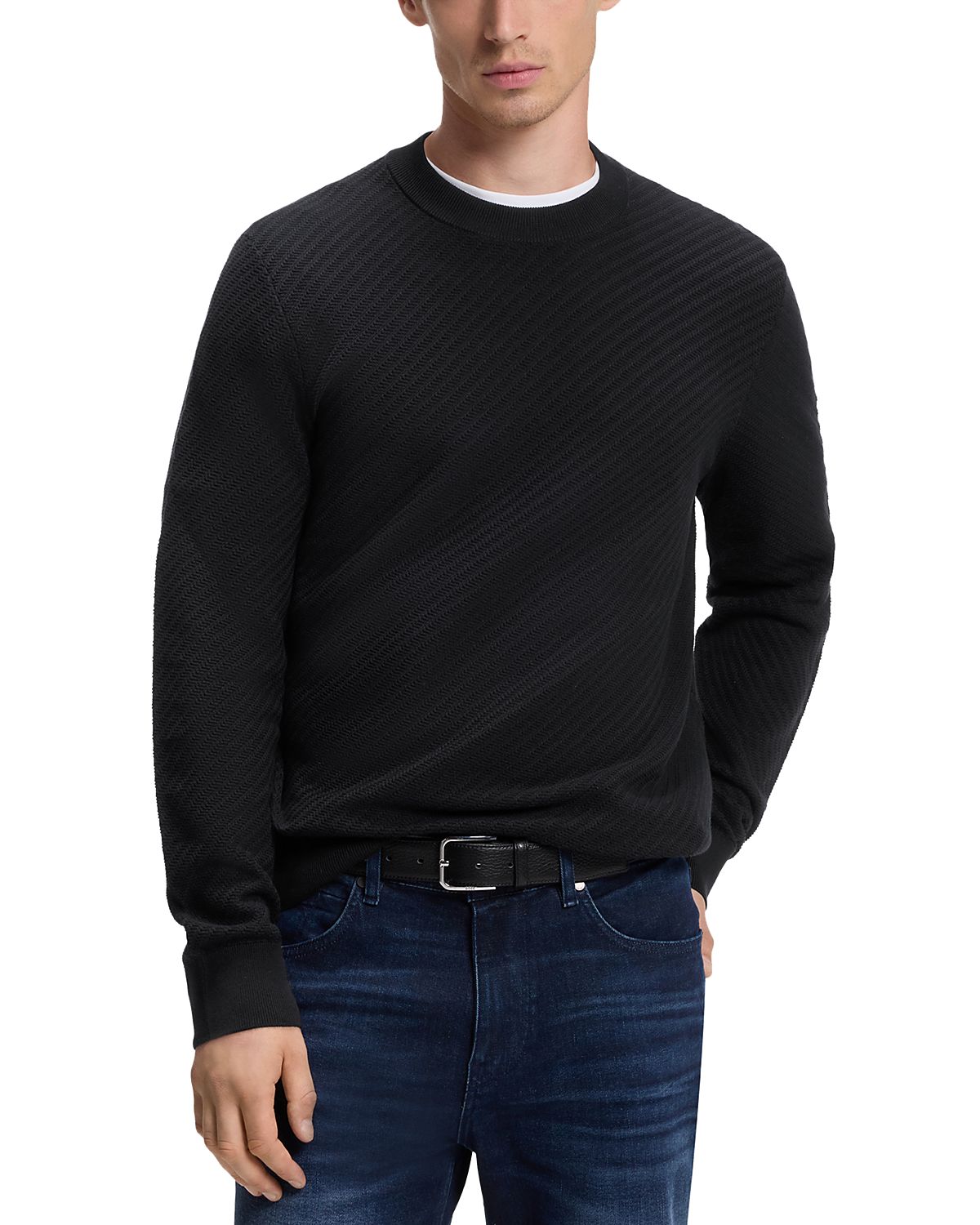 Boss H-Lofranco Cotton Crewneck Sweater