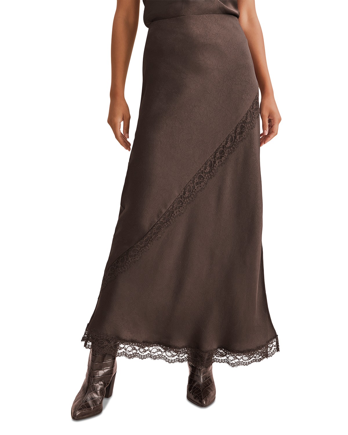 Penelope Lace Maxi Slip Skirt