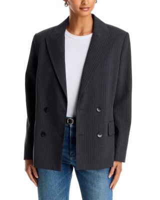 Pinstriped Scarf Blazer - Exclusive