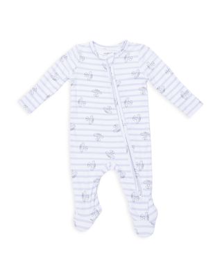 Boys' Airplane Striped Two Way Zipper Footie - Baby