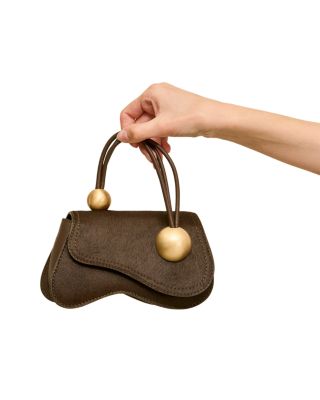 Kazia Nano Calf Hair Top Handle Crossbody Bag