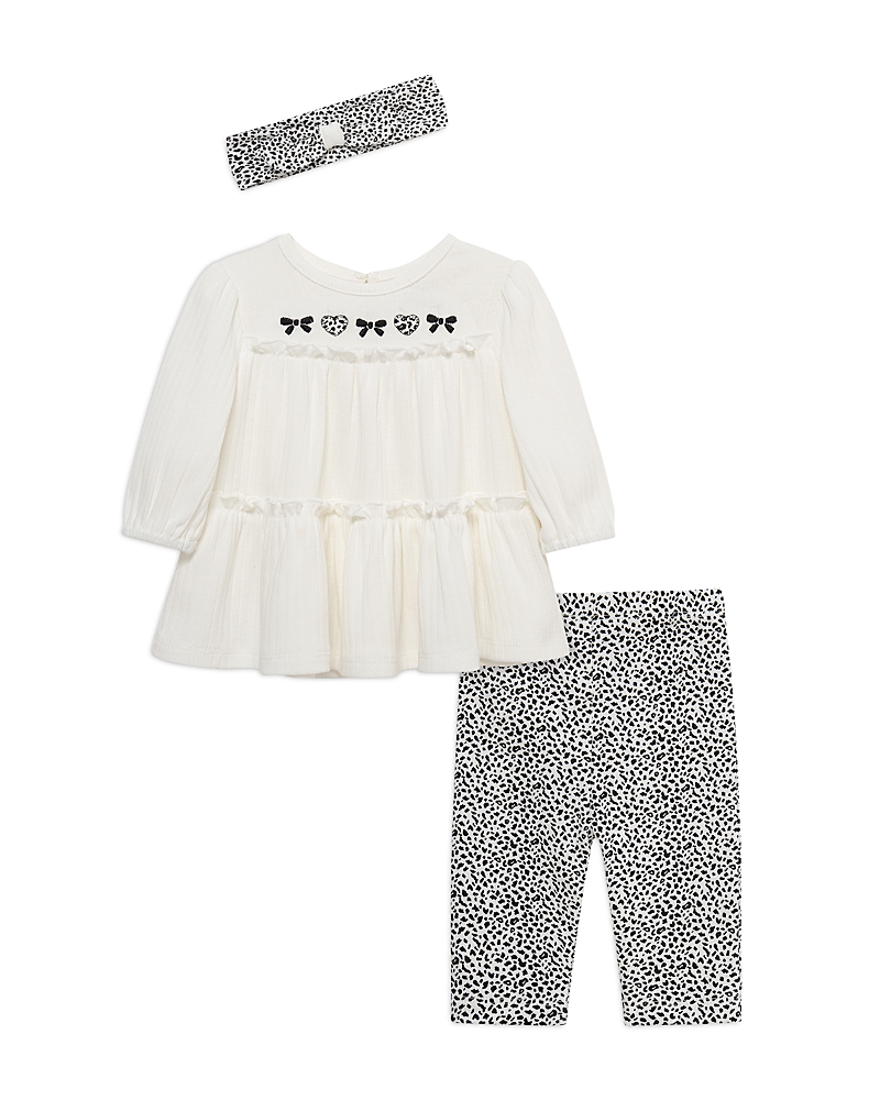 Little Me Girls' Leopard Tunic, Headband & Leggings Set - Baby