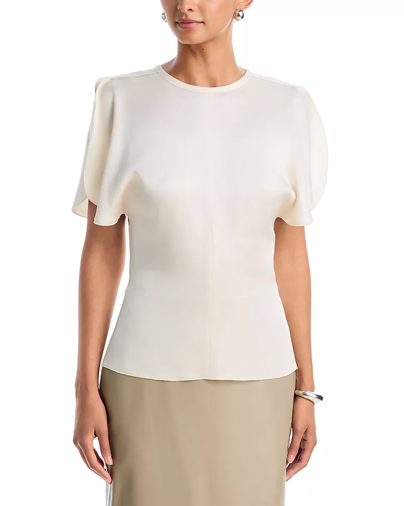 Victoria Beckham Draped Sleeve Top