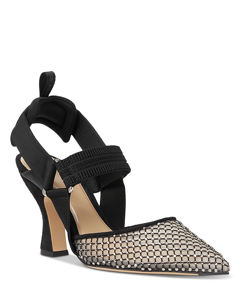 Fendi Women's Colibri Mesh & Suede Slingback Pumps