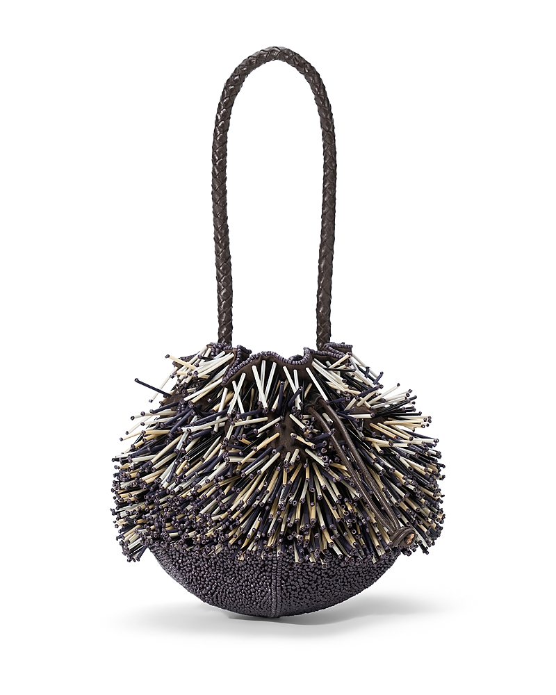 Staud Beaded Porcupine Shoulder Bag