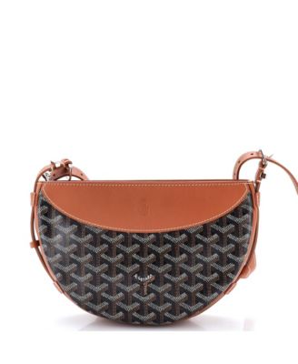   Hirondelle Shoulder Bag Coated Canvas and Leather