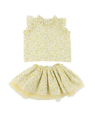  Girls' Poppy Sprig Lola Top & Tutu Skirt - Baby, Little Kid, Big Kid