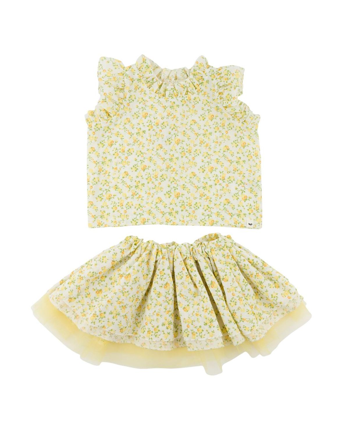 oh baby! Girls' Poppy Sprig Lola Top & Tutu Skirt - Baby, Little Kid, Big Kid