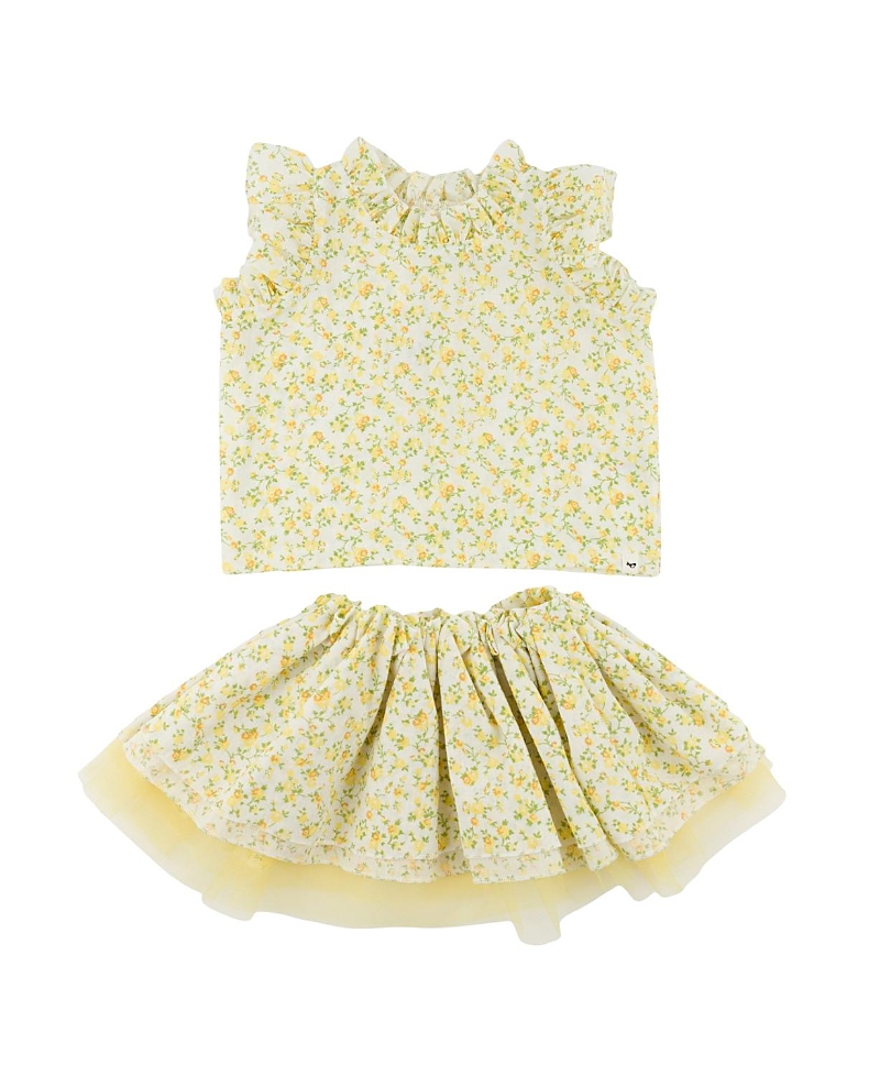 oh baby! Girls' Poppy Sprig Lola Top & Tutu Skirt - Baby, Little Kid, Big Kid