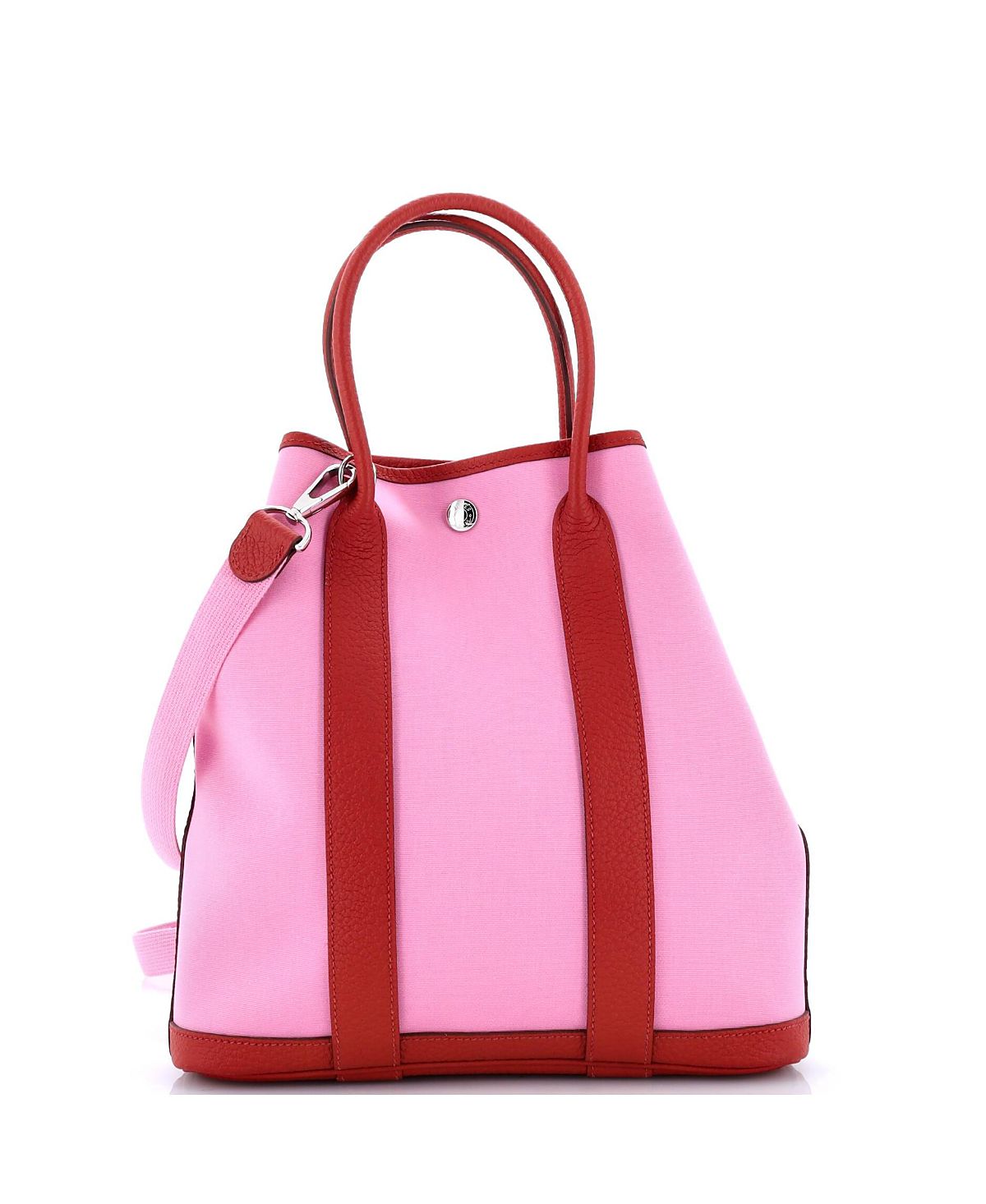 Pre-Owned HERMES 28 Garden File Tote Toile and Leather