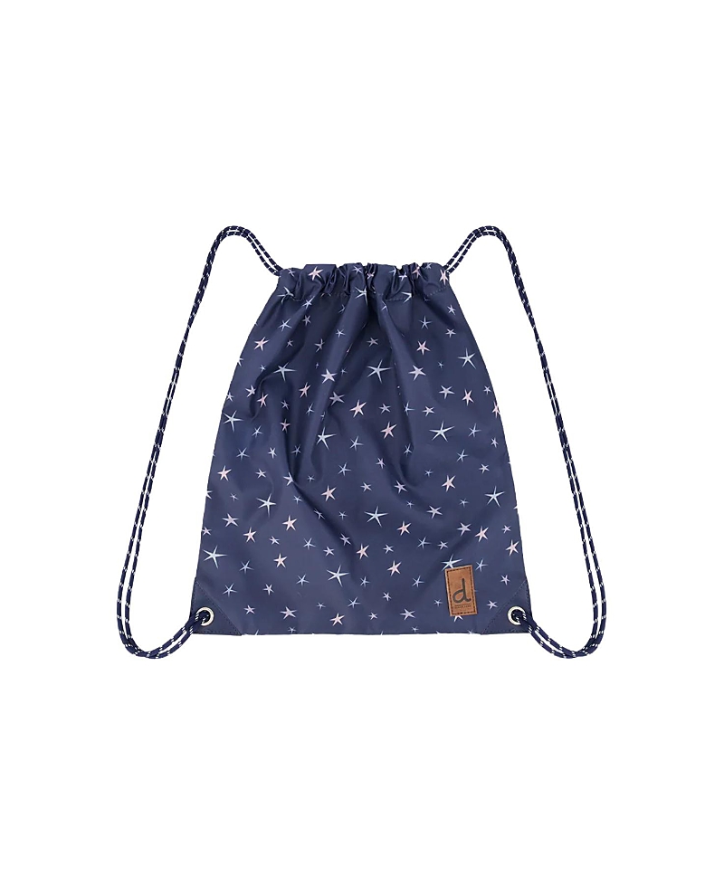 Deux par Deux Girls' Star Lightweight Drawstring Bag - Little Kid, Big Kid