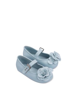 Mini Melissa Girls' Soft Petals Ballet Flats - Toddler