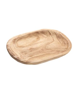  Hand-Carved Paulownia Wood Bowl