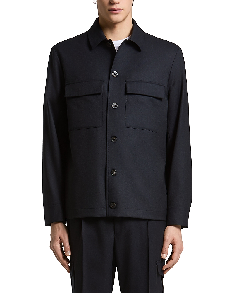 Peserico Wool Carded Gabardine Overshirt