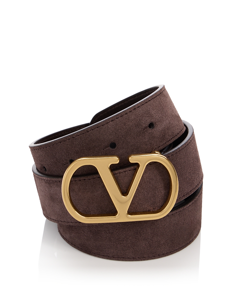 Valentino Garavani Men's VLogo Suede Reversible Belt