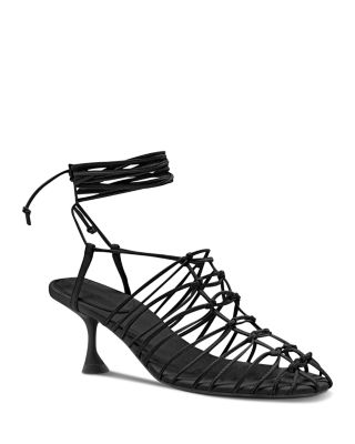 Proenza Schouler Women's Tee Knot Strappy Leather Sandals