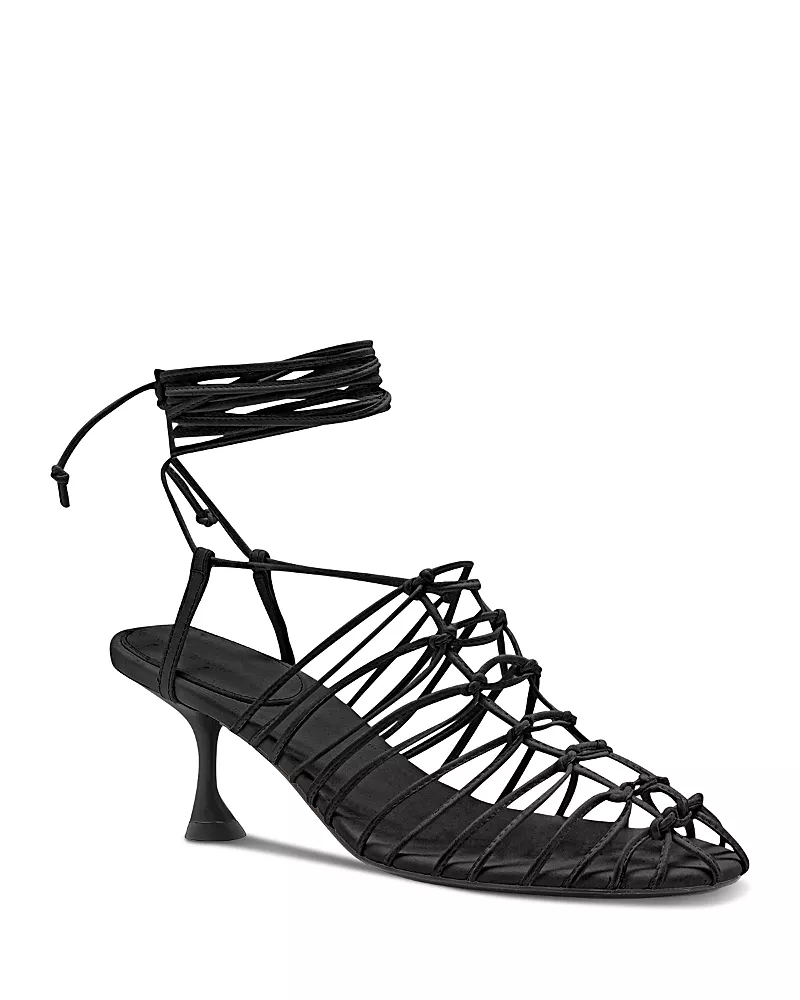 Proenza Schouler Women's Tee Knot Strappy Leather Sandals