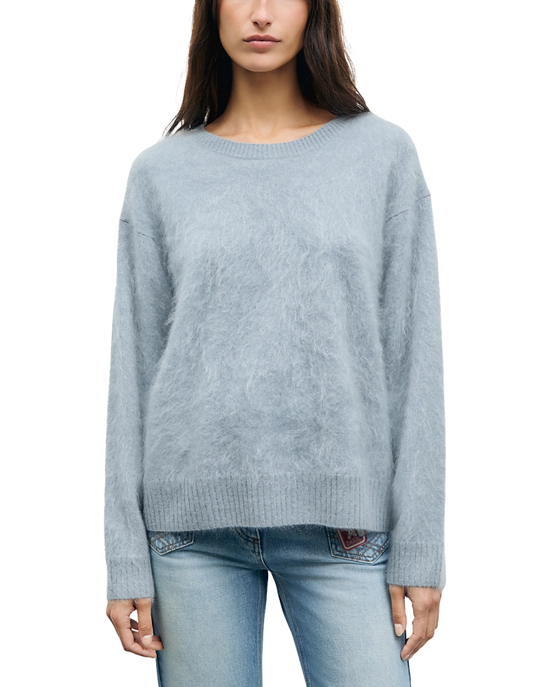 Gerard Darel Rida Brushed Cashmere Crewneck Sweater