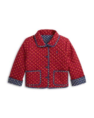 Girls' Floral Quilted Reversible Poplin Jacket - Little Kid