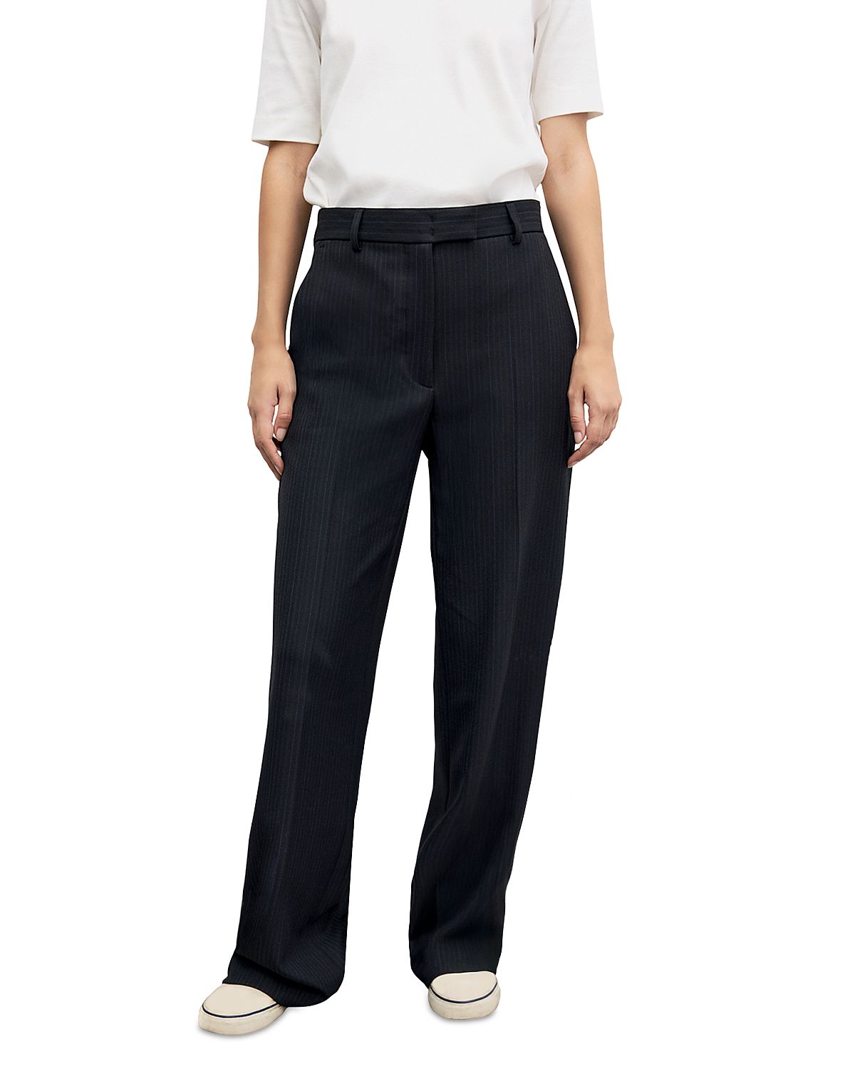 Gerard Darel Mimi Pinstriped Wide Leg Pants