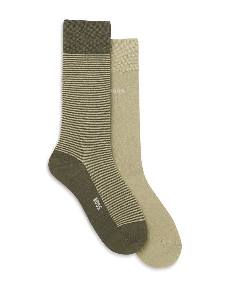 Boss Logo Crew Socks, Pack of 2