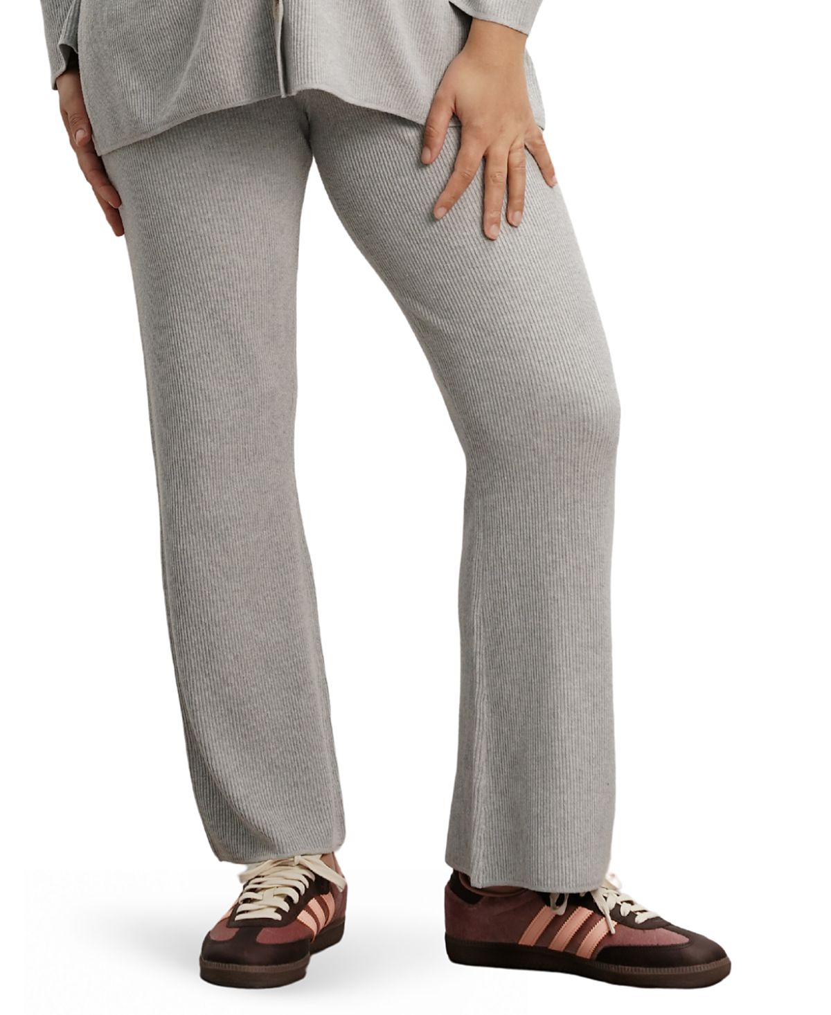 Nom Maternity Georgina Foldover Maternity Knit Pants