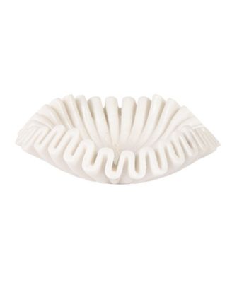  Marble Round Ruffle Bowl