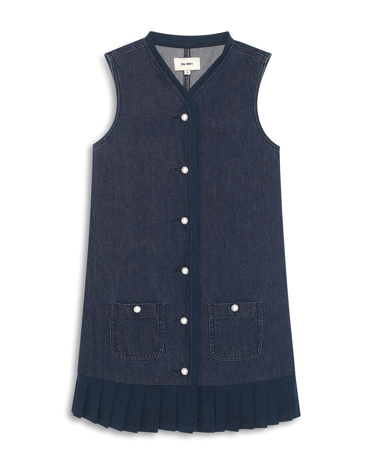 Dl1961 Girls' DL Aura Manning Vest Dress - Little Kid, Big Kid