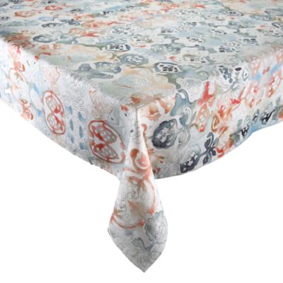 Linen Giverny Printed Tablecloth, 126" x 54"