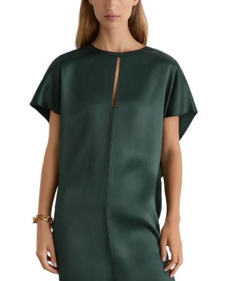 Alice Satin Cape Mini Dress - thumbnail 4