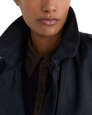 Azura Hooded Double Breasted Trench Coat - thumbnail 6