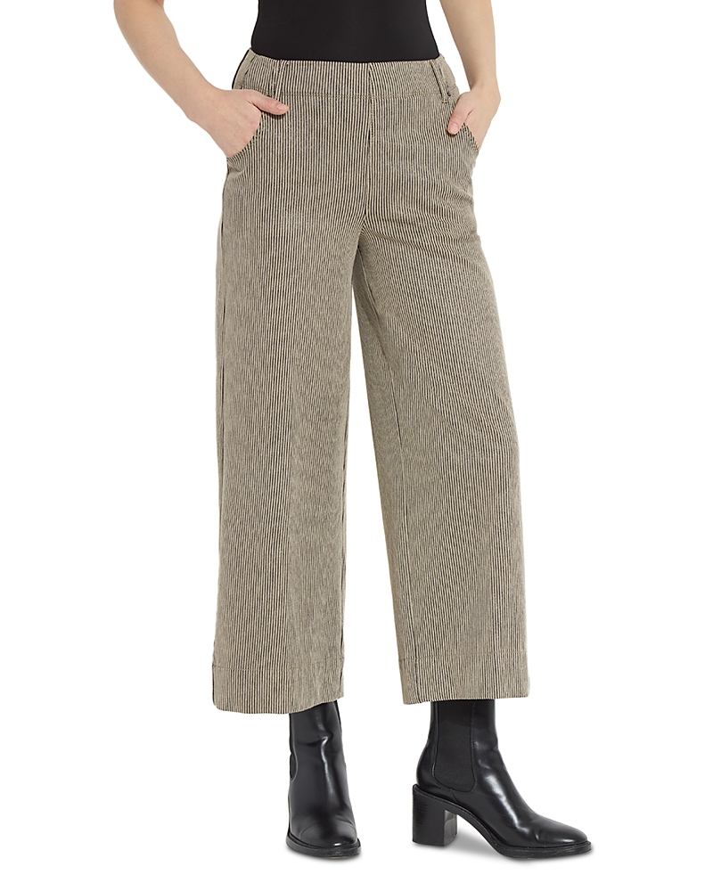 Lysse Clarke High Rise Cropped Wide Leg Denim Pants