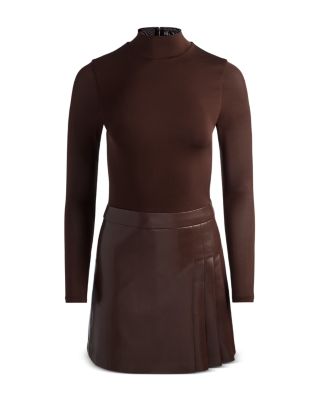 Chara Long Sleeve Mock Neck Mini Dress - thumbnail 6