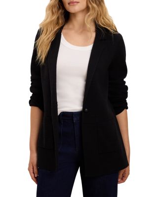 Elegant Knit Open Front Blazer