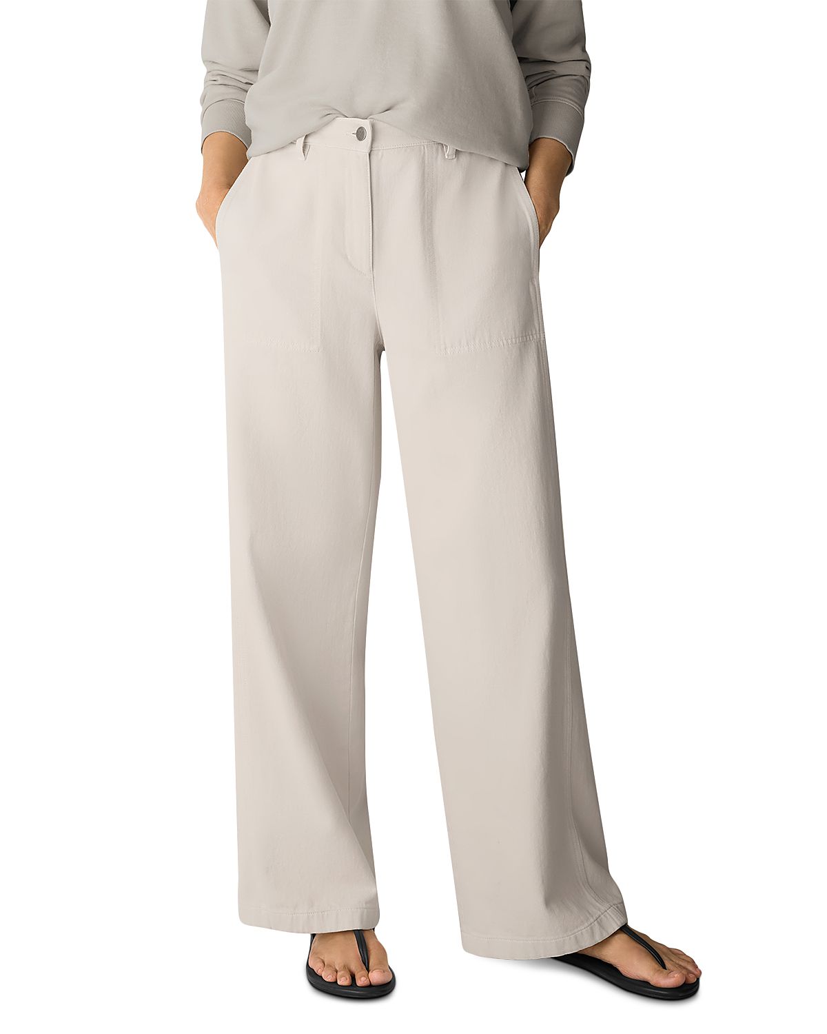 Eileen Fisher Petites High Rise Wide Leg Pants
